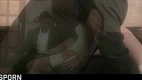 Oh yes, slip into my sexy white lingerie for romantic anal fucking on this sensual brunette milf!