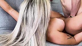 Hey boss, you offering that raise for rough fuck? Naty Delgado asks while Randy Alex cums on her big tits in pov casting.