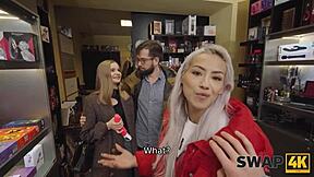 come on veronica leal let's seduce this young bisexual chick while her boyfriend watches as cuckold