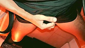 Amateur muscular latino bodybuilder masturbates big cock after gym workout leaking cum in boxers while moaning in dorm.