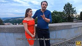 so this czech chick acts like a good wife but gets carnal with another man for cash