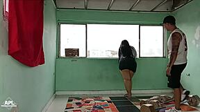 The whore of my cousin helped me do cardio by eating and fucking her huge fat ass - full story