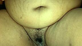 Ebony Stepmother Masturbating With Big Clit And Wet Pussy Lips