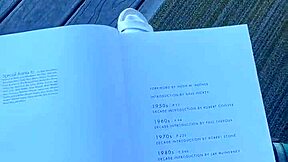 the petite blonde milf discovered a playboy magazine outdoors in california that really aroused her desires