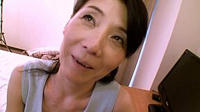 Can This Experienced Asian Mom Chiduru Tamiya Handle Young Guy's Deepthroat And Anal In Fishnets?