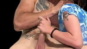 Pretty Skinny Slut Gives Deepthroat Blowjob And Handjob To Huge Cock