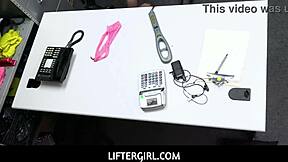 liftergirl huge tits teen april claims she is innocent but confesses crimes on security camera