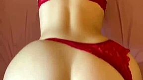 do you think my ass looks bigger wearing red while riding in dorm with skinny girlfriend