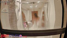 Watching your neighbour in the shower, her wet pussy dripping as she flashes that curvy body 😏.