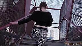 Dominant figure punishes nineteen-year-old teen with extreme fetish ass and mouth domination