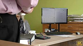 Loan4k湿欧18+少女被信贷员选秀面试猛钻屄