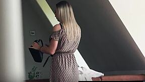 Petite teen Jenny Wild gets hardcore blowjob and pov pussy action with Erik Everhard in taboo reality.