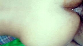 desi bhabhi takes doggystyle anal from husband, leading to tight gaping creampie action