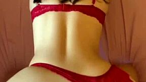 do you think my ass looks bigger wearing red while riding in dorm with skinny girlfriend