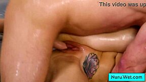 sexy teen 18+ masseuse gets fucked deep by horny client in wet nuru massage