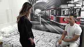 Spanish teen 18+ Bella Rico dives into intense massage leading to cowgirl riding and doggystyle fucking with natural tits bouncing.