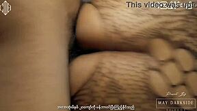 Why is this petite Asian babe getting her creampie like that?