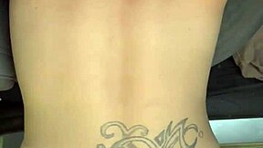 Skinny hooker gets bent over and fucked doggystyle in car then takes cumshot on her ass outdoors