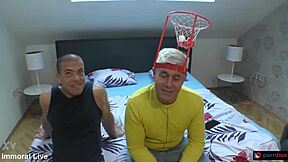 Football Fans Get Wild in FFM Threesome with Massive Cock Stepson and Curvy Blonde Teens