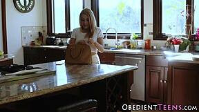 Dominated Teen 18+ Lesbo Banged By Blonde Milf With Strapon In Cage Domination Scene