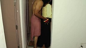 skinny teen in kitchen does anal creampie with assfucking doggystyle and cum on tits