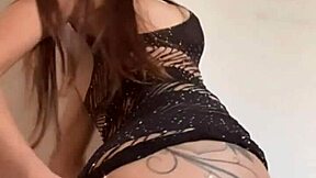 If you could choose, what would you do to me in this dorm with my cute lingerie and natural tits? My roommate's girlfriend is watching, ready to dominate.