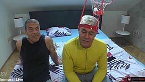 Football Fans Get Wild in FFM Threesome with Massive Cock Stepson and Curvy Blonde Teens