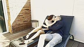 ¡nos follamos a mi hermanastra mary rock y se traga toda nuestra leche caliente en su boca!