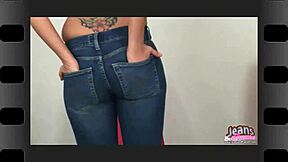 Teen Valya As Girl Next Door In Tight Tiny 18+ Jean Miniskirt