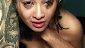 so this college slut gets dominated with deepthroat face fucking and rough doggystyle until her legs shake from the intense orgasm