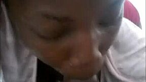 she blows cum bubbles and deepthroats while her pussy farts in sloppy homemade fetish with mastermeat1