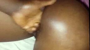 This amateur African teen girl says she wants to swallow my fingers then we have cool homemade fucking session