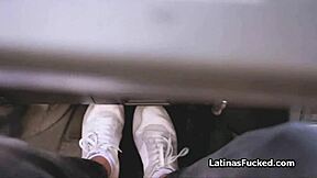 this no bra busty latina amateur gets rough hardcore fucking in casting interview. blonde teen with big tits handles monster cock.