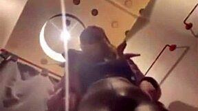 Amateur BBW Teen with Big Ass and Tits Masturbates Wildly in Taxi and Mall Public Spots.