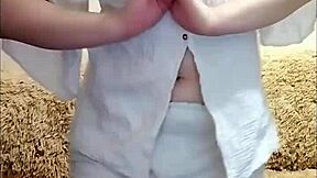 why is this horny brunette lammy pixel stripping to reveal her huge ass?