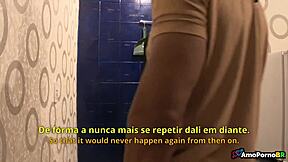 Fui Amante De Todos Os Meus Padrastos Parte 3! Brazilian Brunette Teen Takes Big Cock Anal Creampie In Lingerie!