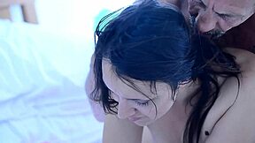 Queen Mona wakes up for early morning blowjob on big cock. Mature milf takes doggystyle hardcore pounding in tight wet pussy until orgasm.