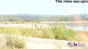 the swamp gets me horny so briseida myers strips for nudism and quickie fucking