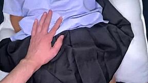 petite 18yo thai student in school uniform gets fucked missionary by european foreigner. he covers her cute face with huge interracial facial cumshot.