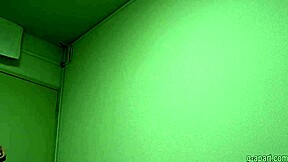 i slip out of my high-cut leotard and into this skimpy string bikini slowly