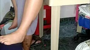 The brother discovered his Colombian sister's XXX photos and then passionately fucked her in a homemade interracial group session.