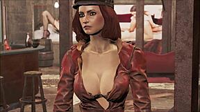 What if Piper's love in Fallout 4 turns into intense brunette lesbian strapon sex?