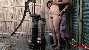 Hey village wife, ready for outdoor fuck with husband friend in this official ranch sex video