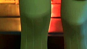 Teen Annie Cruz Strips In Lingerie And Fishnets For Old Man, Delivering Blowjob Handjob And Anal Fingering With Gaping Asshole Cumshot