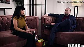 house owner craves that babe's big ass and tits so he takes her for blowjob and taboo sex with monster cock?