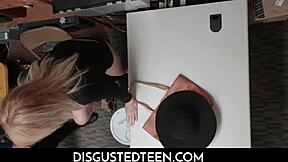 sexy stepgranddaughter samantha hayes and stepgrandmother erica lauren team up to fuck the lp officer after they get caught shoplifting in the garage