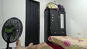 Colombian stepsister craves rough sex, so she begs stepbrother for doggystyle and creampie in lingerie.