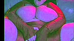 Stroke Your Cock While Cute Curvy Goth BBW Rubs Her Fat Pussy