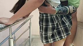 indian desi schoolgirl gets her tight pussy and anal hole fucked hard in viral mms with teacher