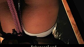 blonde salacious slut bound and lasting toy drilled in bondage domination